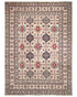 13x16 Beige Kuba Afghan Hand Knotted Wool Area Rug
